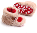 Winter Warm Christmas Tree Santa Clause Cozy Fleece Newborn Baby Booties Soft Sole Prewalker Crib Shoes for Infant Girls Boys