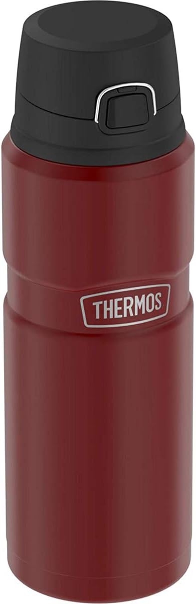 Stainless King Vacuum-Insulated Drink Bottle, 24 Ounce, Matte Steel