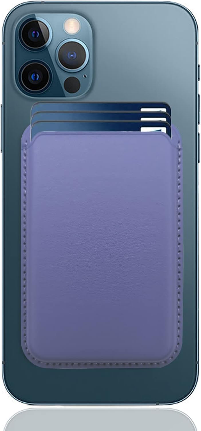 Magnetic Wallet Compatible with Magsafe for Iphone 16 15 14 13 12 Pro Max plus Model, None-Cutout Mag 3 Safe Card Holder Stick on for Apple Cell Phone, Midnight Black
