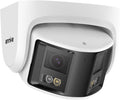 FCD600 Dual-Lens Outdoor Security Camera with 180° Fov, 6MP Panoramic Poe IP Camera, Smart Human/Vehicle Detection, Color Night Vision, Two Way Audio, Supports Microsd Card up to 256GB