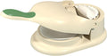 2 in 1 Dumpling Maker, Baking Pastry Pressing Dumpling Skin Wrapper Mould, Manual Dough Press Maker, for Empanada, Ravioli, Pierogi, Hand Pie Pot Stickers, Jamaican Beef Patties(Green)