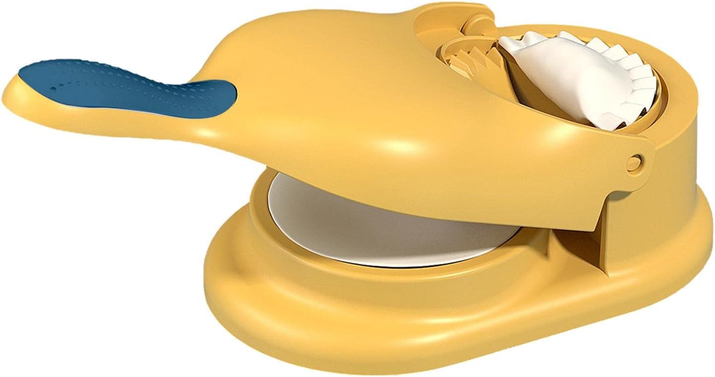 2 in 1 Dumpling Maker, Baking Pastry Pressing Dumpling Skin Wrapper Mould, Manual Dough Press Maker, for Empanada, Ravioli, Pierogi, Hand Pie Pot Stickers, Jamaican Beef Patties(Green)