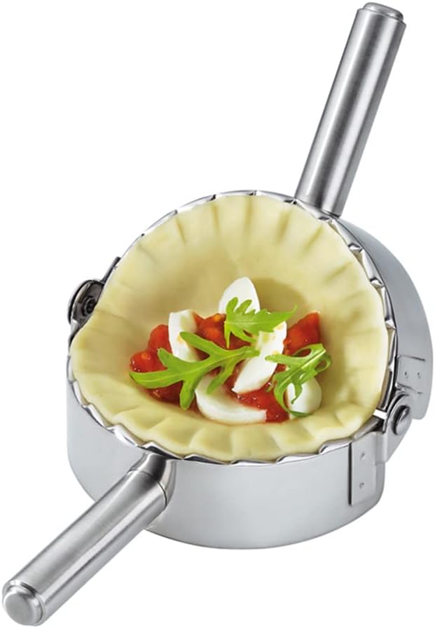Best Utensils Stainless Steel Ravioli Mold Pierogi Dumpling Maker Wrapper Pastry Dough Cutter Kitchen Accessories (L: 4.5 Inch)