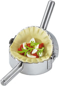 Best Utensils Stainless Steel Ravioli Mold Pierogi Dumpling Maker Wrapper Pastry Dough Cutter Kitchen Accessories (L: 4.5 Inch)