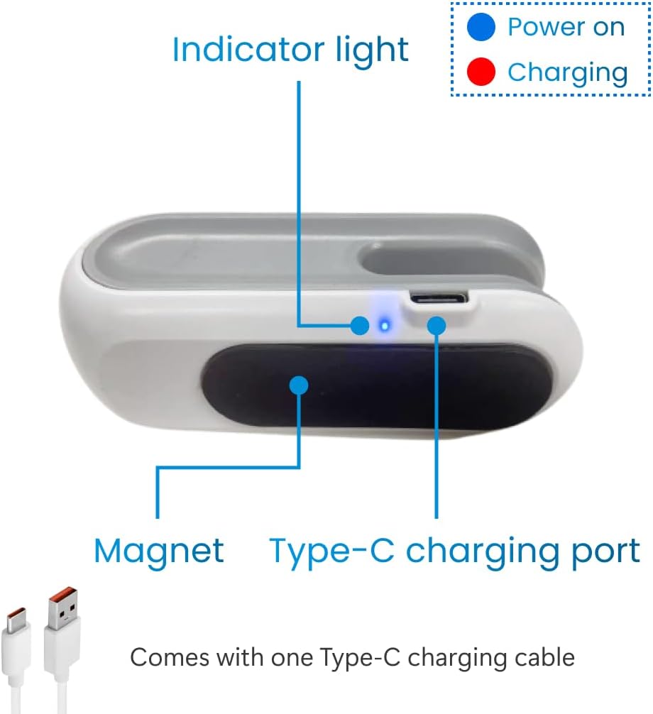 LX Mini Bag Sealer, USB-C Rechargeable 2 in 1 Heat Seal with Cutter and Magnet, Resealer Machine for Snack Bags