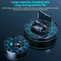 M10 TWS 5.1 Earbuds Touch Control Waterproof 9D Stereo Sport Gaming Headset LED Display with Mic Headphone Wireless Earphone (Black)