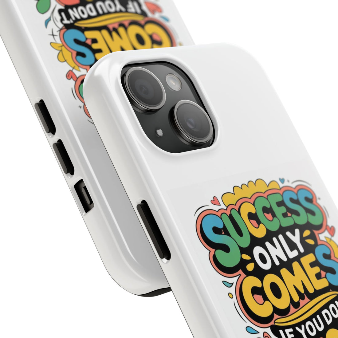 Motivational Phone Case - Success Only Comes If You Don't Stop Trying | Gift for Students, Entrepreneurs, Inspiration, Phone [...]