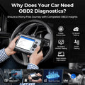 AD500 OBD2 Scanner Car Code Reader Scan Tool, Engine ABS SRS Transmission Diagnostics Tool, Oil/Throttle/Sas/Tpms/Bms/Epb Reset Car Scanner, Free Upgrade for DIY
