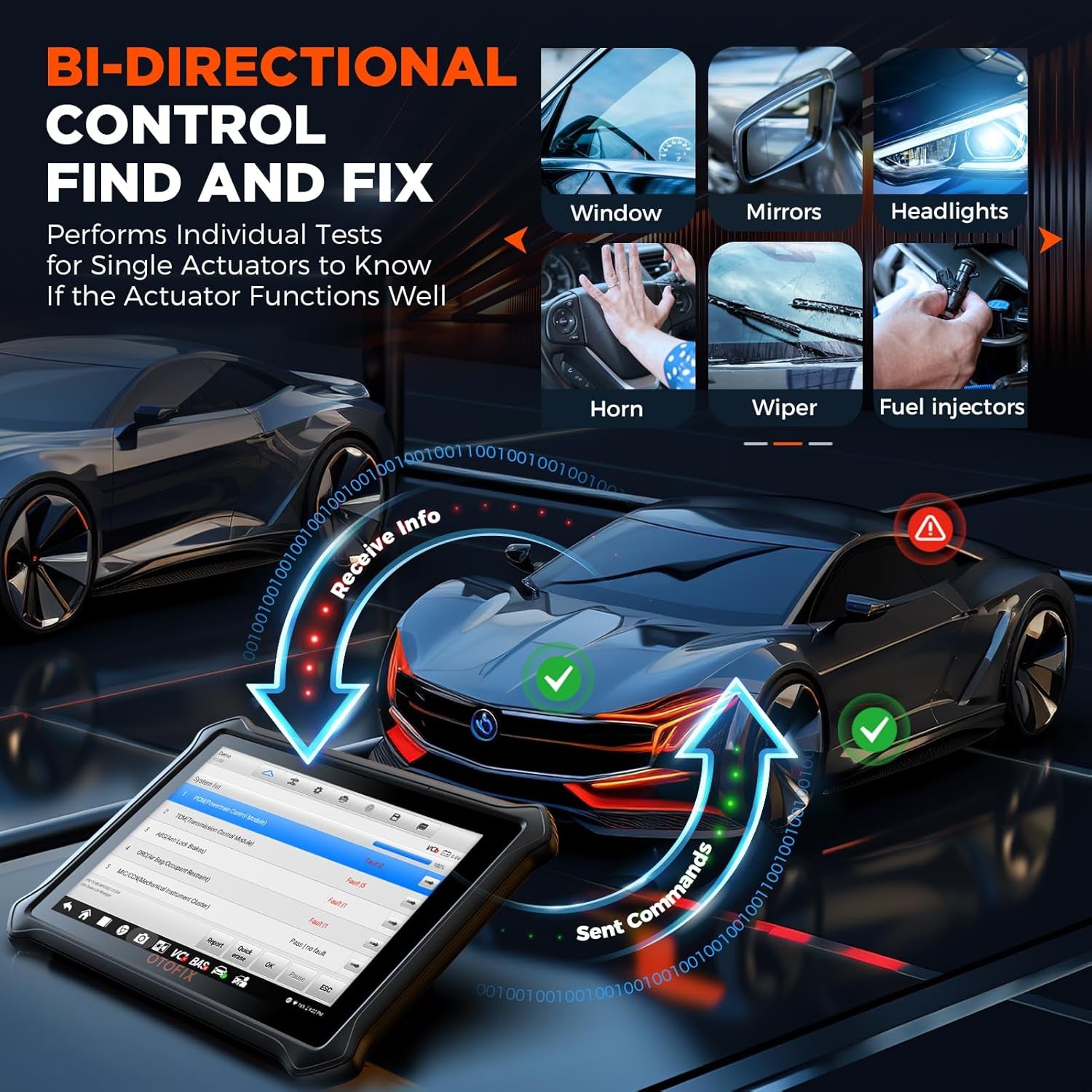 D1 Lite Bidirectional Scan Tool with 2-Year Updates, 2025 Newest All System Automotive Diagnostic Scanner, 38+ Reset Services, FCA Autoauth, Active Test, CANFD&DOIP, Auto VIN