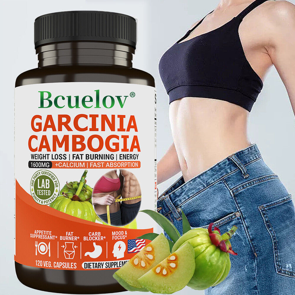 Garcinia Cambogia Weight Loss Caps - 1600Mg 50% HCA Pure Extract - Fat Burner