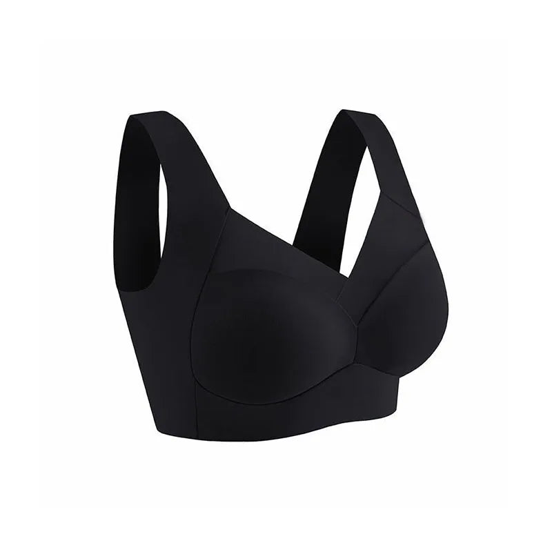 plus Size Seamless Bra - Black