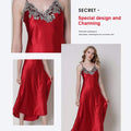 Satin Nightgowns for Women Long Silk Nightdress Vintage Lace Chemise Maxi Sleepwear