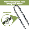 [3 Pieces] 2 Pcs 8 Inch Pole Saw/Chainsaw Chains 1/4