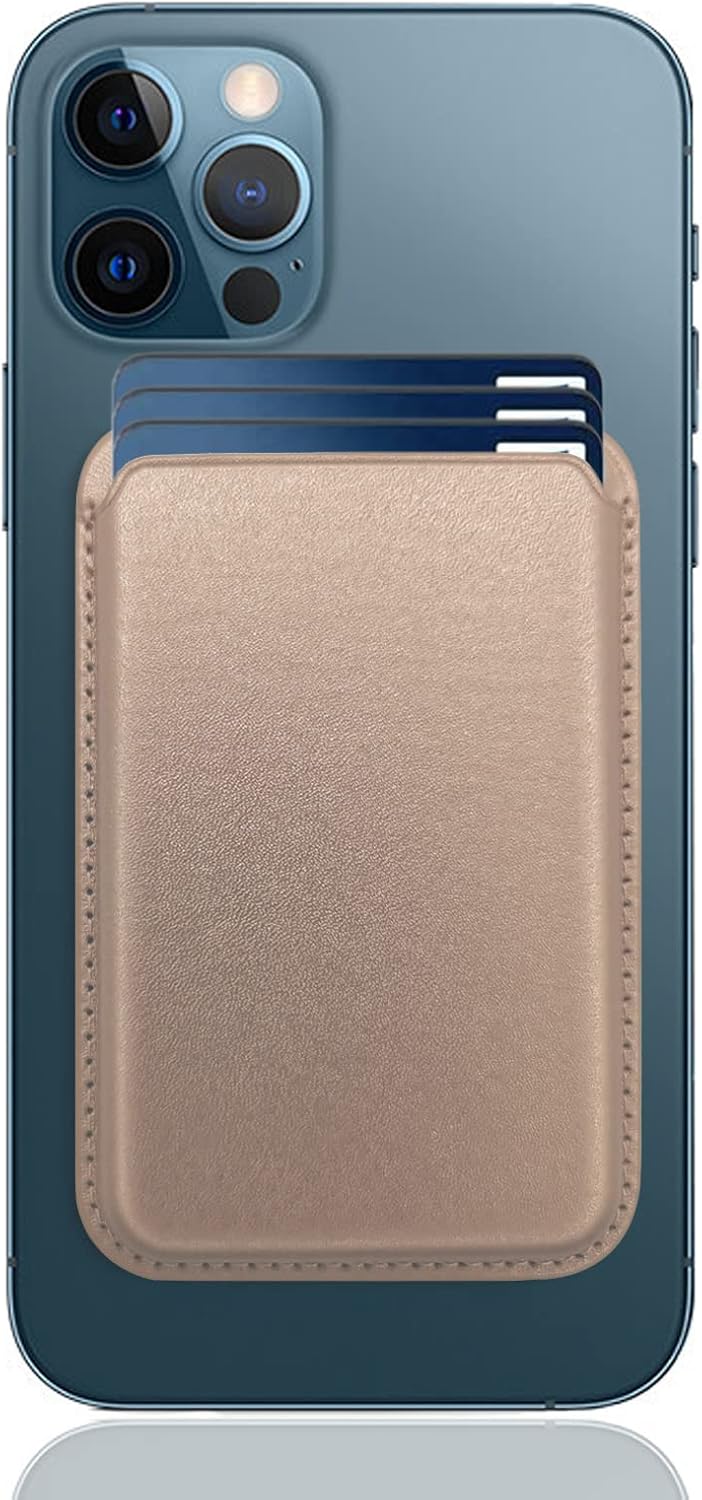 Magnetic Wallet Compatible with Magsafe for Iphone 16 15 14 13 12 Pro Max plus Model, None-Cutout Mag 3 Safe Card Holder Stick on for Apple Cell Phone, Midnight Black