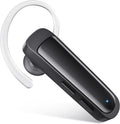 Bluetooth Headset Wireless Earpiece HD Hands Free Headphones with Microphone Lightweight Single Ear Earphones with Mute for Iphone Samsung Android Cell Phone PC Laptop TV Work Office Driving Business
