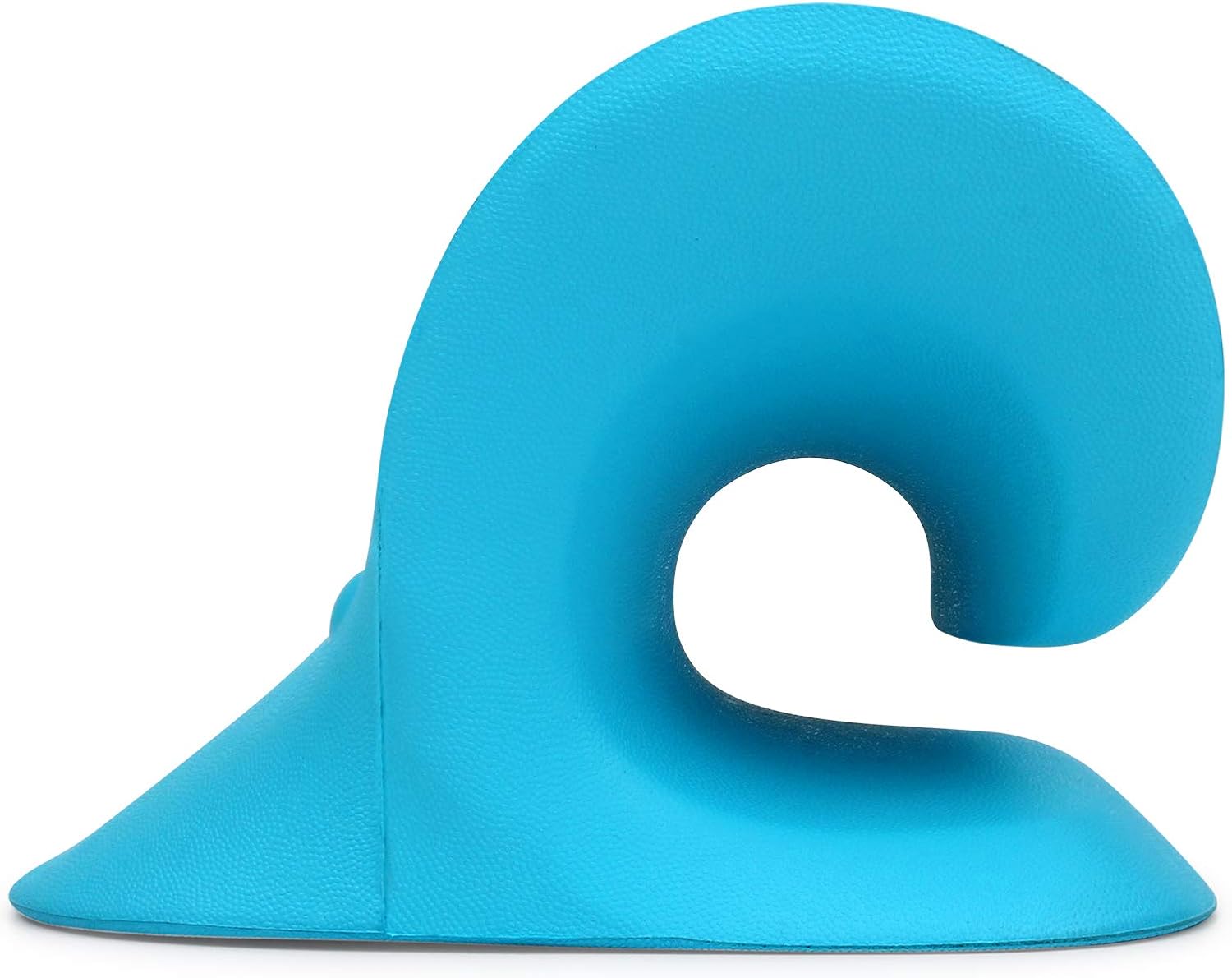 Neck and Shoulder Relaxer, Cervical Traction Device for TMJ Pain Relief and Cervical Spine Alignment, Chiropractic Pillow Neck Stretcher (Blue)