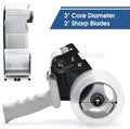Packing Tape Dispenser Gun,  2 Inch Tape Gun Dispenser with 2 Inch Carton Packing Tape, Lightweight Industrial Side Loading Tape Dispenser - Black