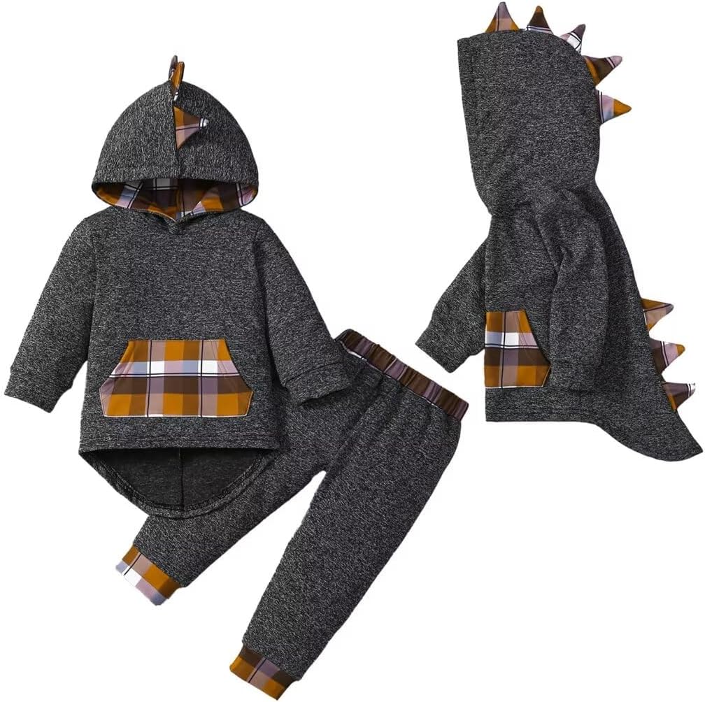 Baby Boy Clothes Toddler Infant Boys Fall Winter Outfit Long Sleeve Hoodie Sweatshirt Tops + Pants 2Pcs