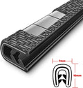 Universal Car Door Guards 33Ft(10M), Rubber U Shape Edge Trim Protection Strip, Black No-Glue Design Fits Most Vehicles