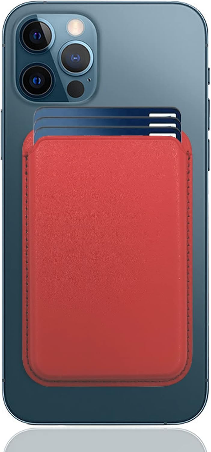 Magnetic Wallet Compatible with Magsafe for Iphone 16 15 14 13 12 Pro Max plus Model, None-Cutout Mag 3 Safe Card Holder Stick on for Apple Cell Phone, Midnight Black