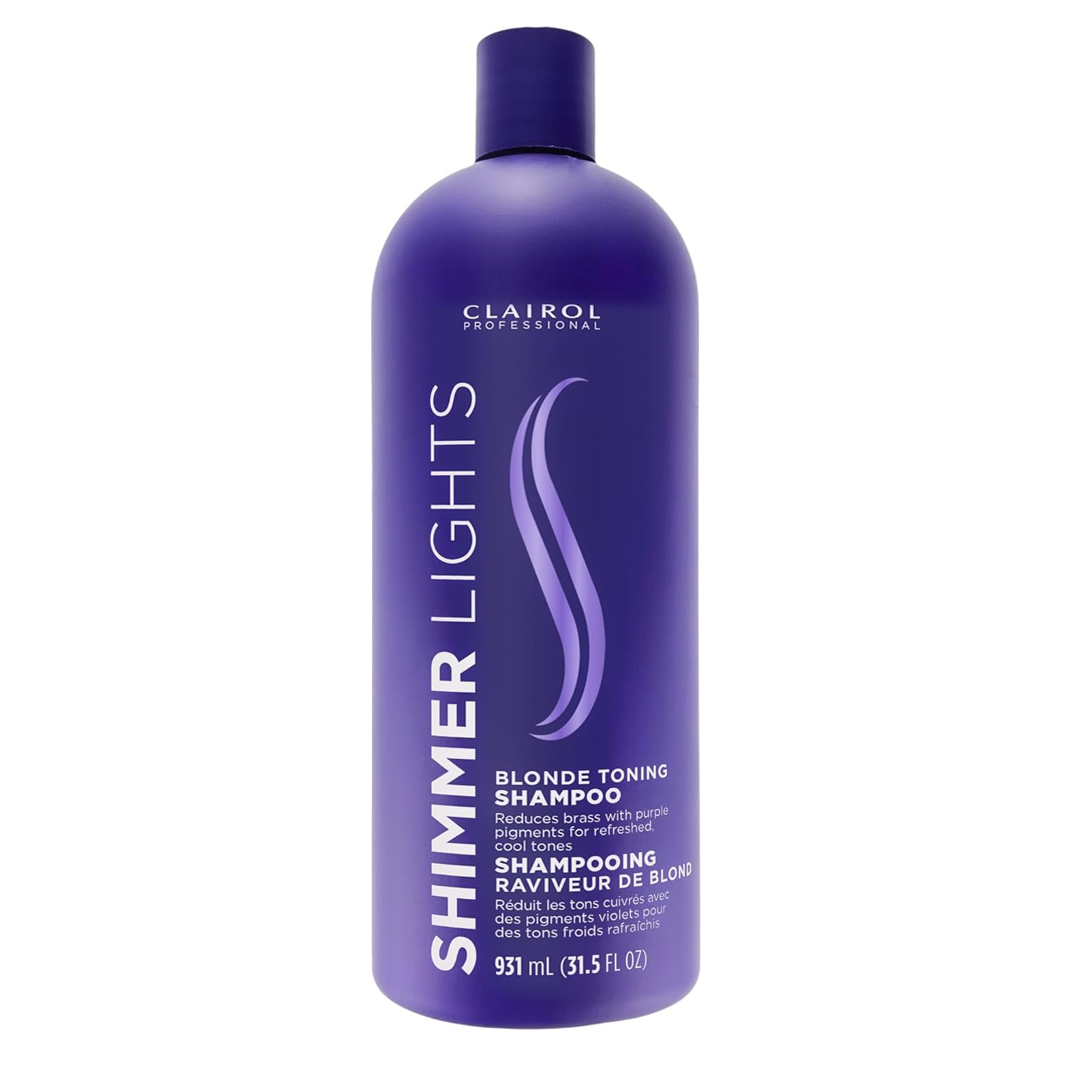 Shimmer Lights Purple Shampoo | Neutralizes Brass & Yellow Tones | for Blonde, Silver, Gray & Highlighted Hair