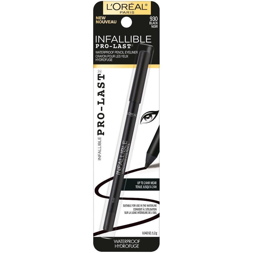 Cosmetics Infallible Pro-Last Waterproof Pencil Eyeliner, Black, 0.042 Ounce,1 Count
