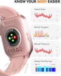 Smart Watch for Men Women- Answer/Make Call, 2025 IP68 Waterproof Fitness Tracker Watch with Sleep Monitor Step Counter Activity Smartwatch for Andriod Ios Phones (Pink, 1.83)