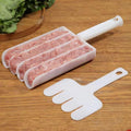 White Triple Meatball Maker, None-Stick Meatball Maker Melon Ballers, Meat Ball Scoop with Cutting Spade Ball Maker,Fruit and Vegetable Tools Creative Kitchen