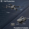 Drone with Dual Camera for Adults Kids, Foldable RC Quadcopter for Beginners, Toys Drone, 1080P FPV Video, 3 Batteries, Carrying Case, One Key Start, Headless Mode, Waypoints Fly, 360° Flips