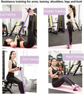 Multifunction Tension Rope, 6-Tube Elastic Yoga Pedal Puller Resistance Band, Natural Latex Tension Rope Fitness Equipment, for Abdomen/Waist/Arm/Leg Stretching Slimming Training