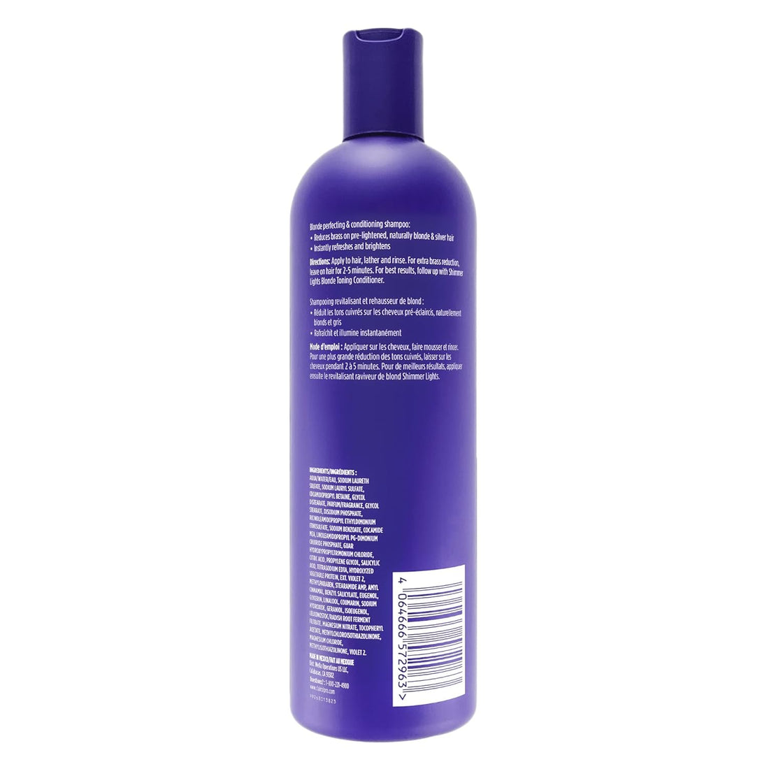 Shimmer Lights Purple Shampoo | Neutralizes Brass & Yellow Tones | for Blonde, Silver, Gray & Highlighted Hair