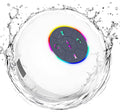 Waterproof Bluetooth Shower Speaker with LED, IPX4 Portable Wireless Hands-Free Mini Speaker, Built-In Mic, Suction Cup (Black)