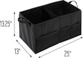SFT-01166 Soft Storage Chest, Black Folding Car Trunk Organizer