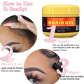 GZE Travel Size Braid Gel - Shining and Conditioning Extra Hold Braid, Loc, Twist Gel, Tames Frizz & Edges, 4C Hair, Shaping Styling