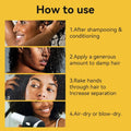 GZE Black Castor Oil Curling Cream - Curl Enhancer & Frizz Control for Curly Hair, Defines Curls Styling Cream 3.53Oz