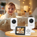 Upgrade Video Baby Monitor with 2 Cameras and Audio 2.8
