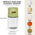 Metered salt and pepper shaker bottles for precise use

