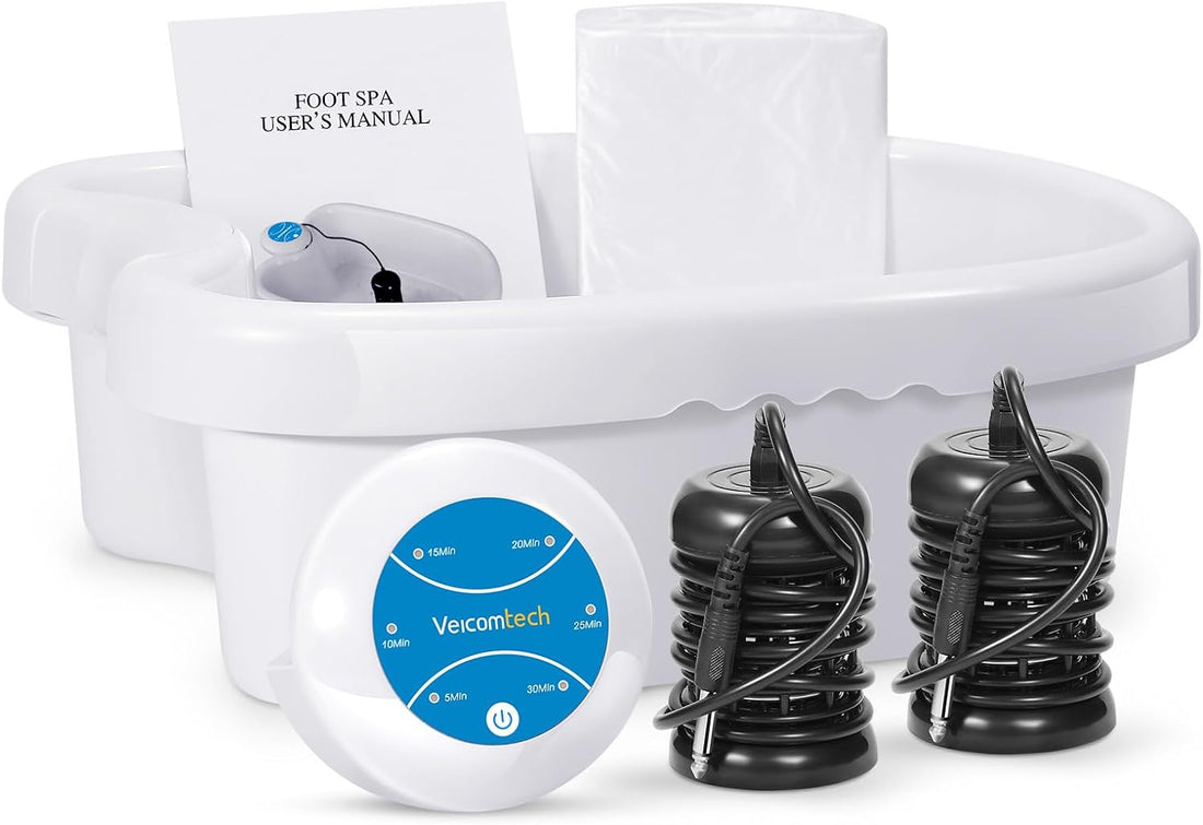 Ionic Foot Bath Detox Machine - Detox Foot Spa System for Home, Salon, Spa Club with 2 Arrays and 100 Tub Liners