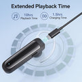 Bluetooth Headset Wireless Earpiece HD Hands Free Headphones with Microphone Lightweight Single Ear Earphones with Mute for Iphone Samsung Android Cell Phone PC Laptop TV Work Office Driving Business