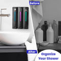 3 in 1 Shampoo and Conditioner Dispenser, 1200ML Capacity Shower Soap Dispenser Bathroom Set, 3 Chamber Shower Dispenser No Drill, Fashionable Wall Mounted Soap Dispenser for Bathroom & Hotel