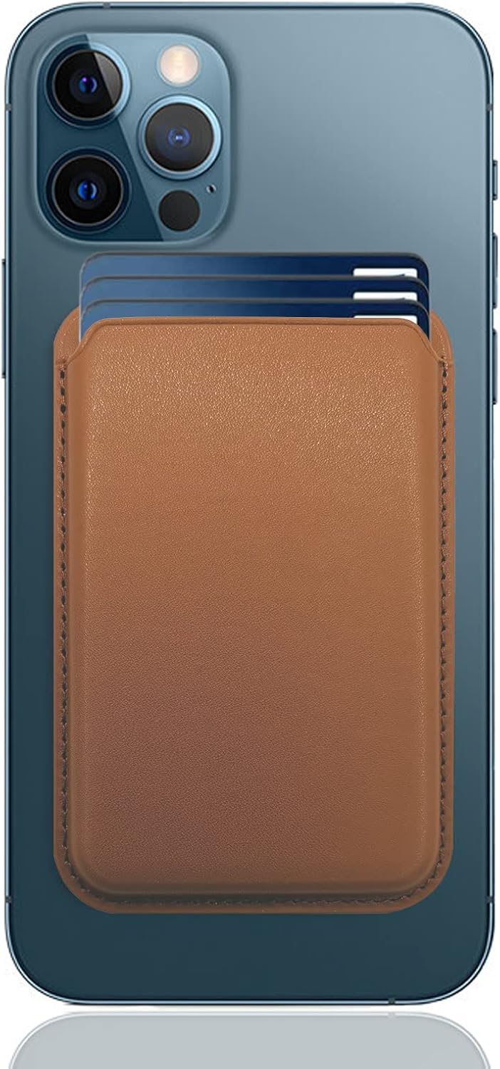 Magnetic Wallet Compatible with Magsafe for Iphone 16 15 14 13 12 Pro Max plus Model, None-Cutout Mag 3 Safe Card Holder Stick on for Apple Cell Phone, Midnight Black