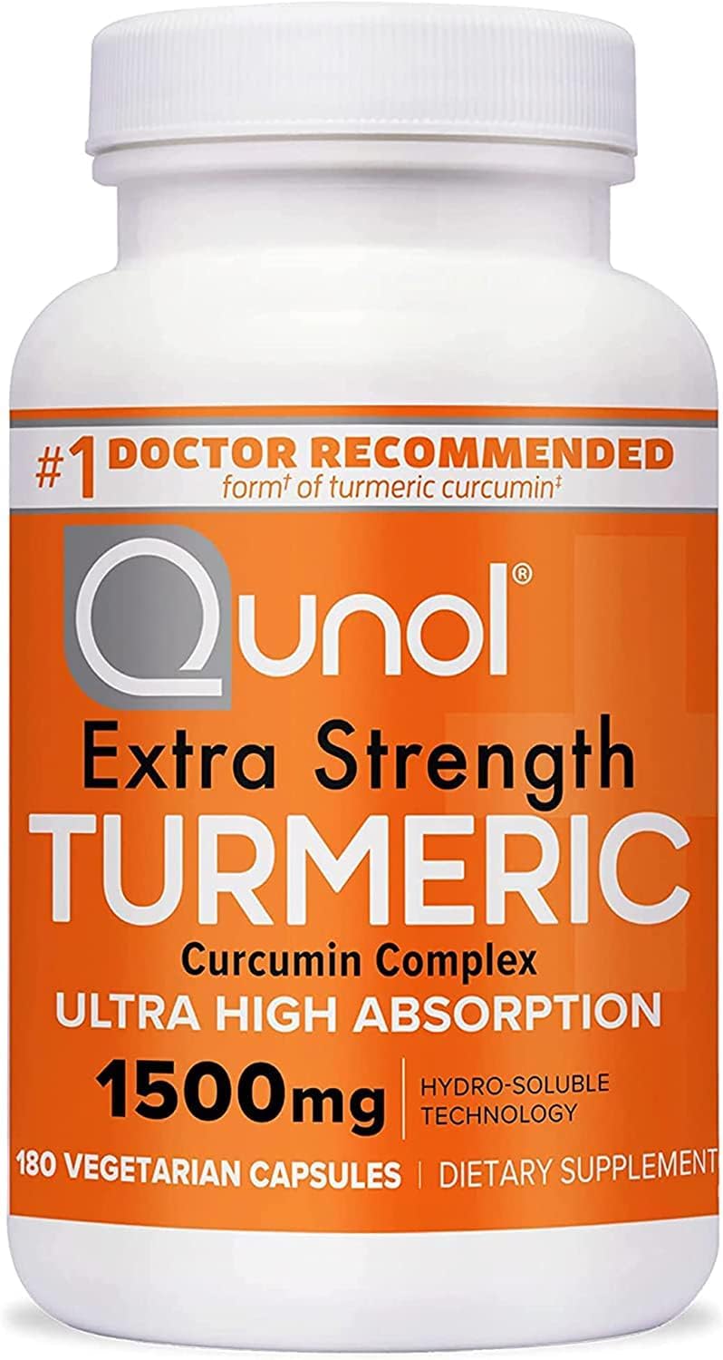 Turmeric Curcumin Supplement, Turmeric 1500Mg with Ultra High Absorption, Joint Support Supplement, Extra Strength Turmeric Capsules, 2 Month Supply, 180 Count (Pack of 1)