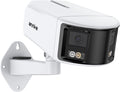 FCD600 Dual-Lens Outdoor Security Camera with 180° Fov, 6MP Panoramic Poe IP Camera, Smart Human/Vehicle Detection, Color Night Vision, Two Way Audio, Supports Microsd Card up to 256GB