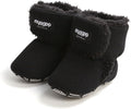 Baby Booties Cozy Fleece Slippers Soft Baby Shoes with Gripper Soles, Winter Infant Newborn Crib Sock Shoes Warm Footwear First Walkers