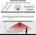 Under Cabinet Lights Motion Sensor Light Indoor, LED Closet Lights Battery Operated Lights, 4500Mah USB C Rechargeable under Cabinet Lighting Wireless, 6000K Cool White, 180 Days Battery Time