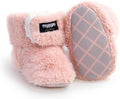 Baby Booties Cozy Fleece Slippers Soft Baby Shoes with Gripper Soles, Winter Infant Newborn Crib Sock Shoes Warm Footwear First Walkers