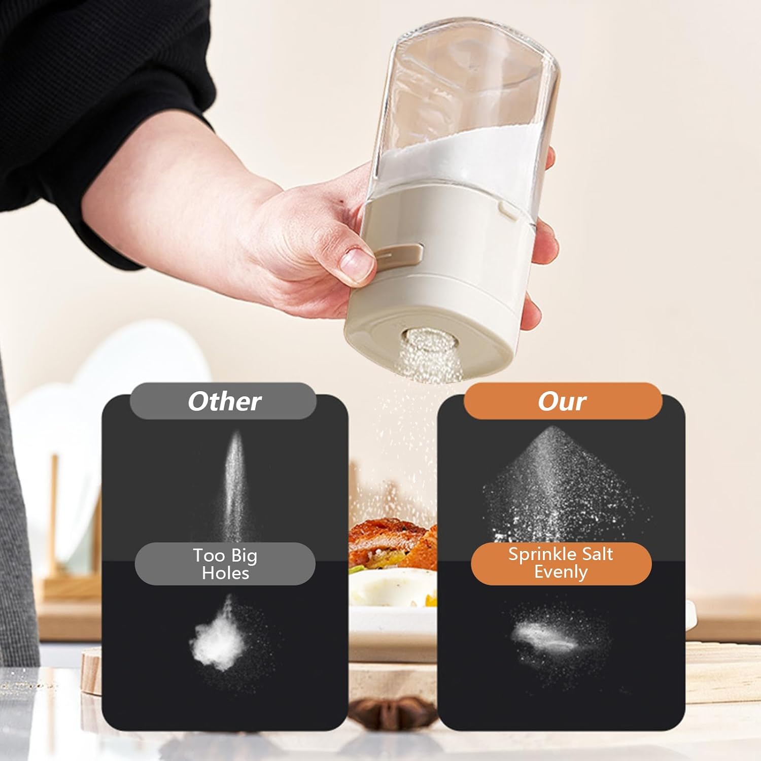 2PCS pepper salt and pepper shakers