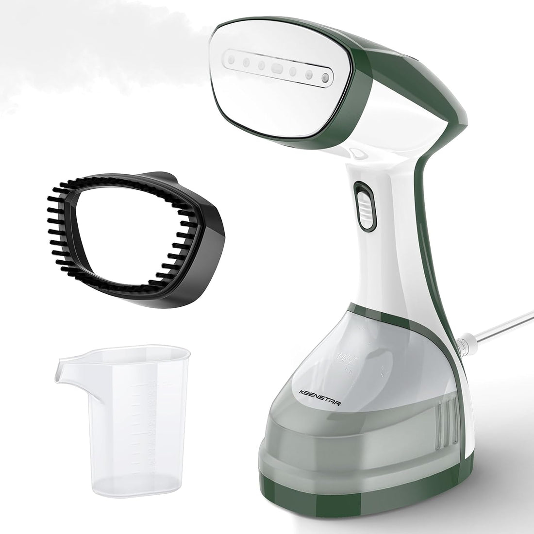 Steamer for Clothes, Portable Handheld Garment Steamer, 1500W 2 in 1 Fabric Wrinkles Remover, 30-Second Fast Heat-Up, 250Ml Detachable Water Tank, Steam Iron for Home and Dorm (120V Only)