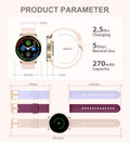 Smart Watch for Women, Bluetooth Call Fitness Tracker for Android and Ios Phones Waterproof Smartwatch with 1.32