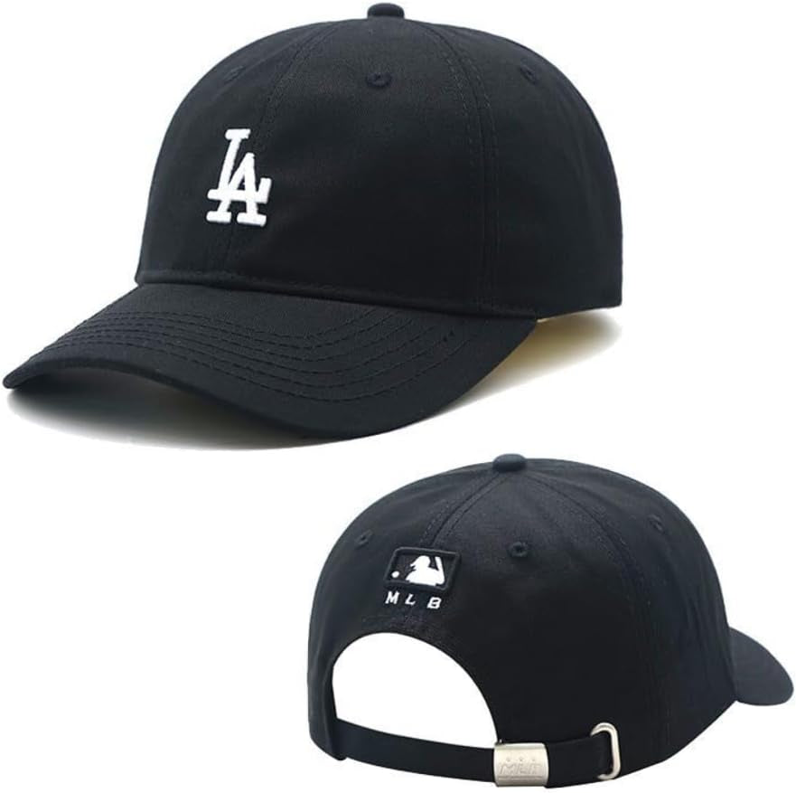 Unisex Baseball Korean Style Unstructured Cotton Soft Adjustable Washed Custom LA Logo Men/Women Caps Hats